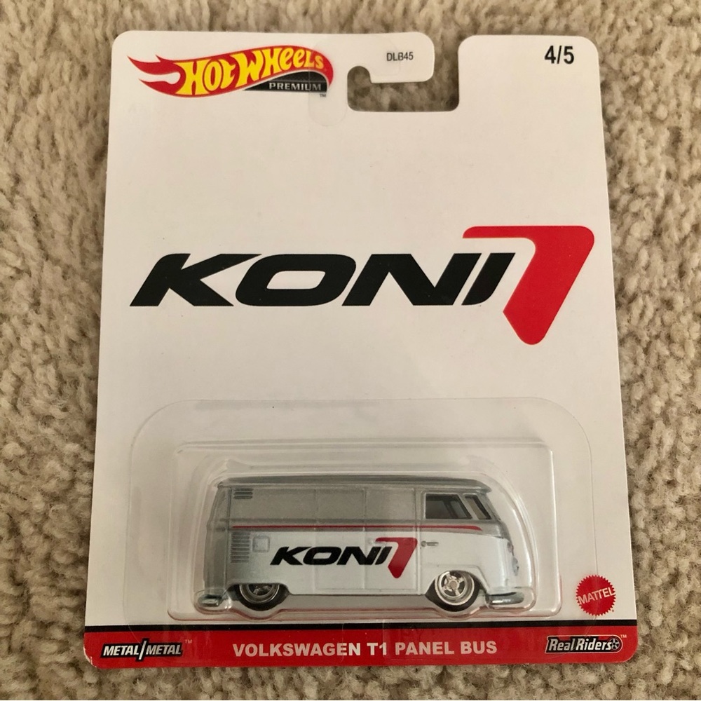 HOT WHEELS Premium Real Riders VW T1Panel Bus Koni White